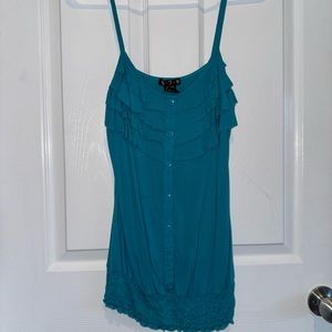 579 tank top blue size small